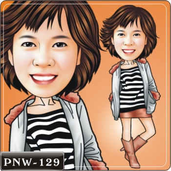 女生人像Q版漫畫PNW-129